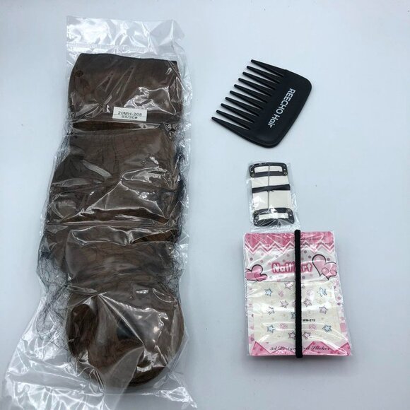 3/$30  20" 1-pack 3/4 Full Head Curly Wave Clips in on Synthetic Hair Extensions - Picture 6 of 15